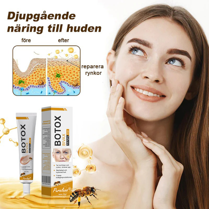 👨‍⚕️ Tillverkad och skickad från Sverige- Pureluxo® Botox Bee Venom Anti-Rynk Kräm – SISTA DAGEN 80% RABATT