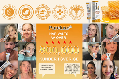 👨‍⚕️ Tillverkad och skickad från Sverige- Pureluxo® Botox Bee Venom Anti-Rynk Kräm – SISTA DAGEN 80% RABATT