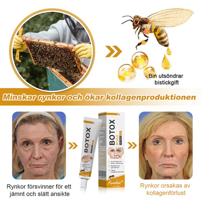 👨‍⚕️ Tillverkad och skickad från Sverige- Pureluxo® Botox Bee Venom Anti-Rynk Kräm – SISTA DAGEN 80% RABATT