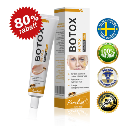 👨‍⚕️ Tillverkad och skickad från Sverige- Pureluxo® Botox Bee Venom Anti-Rynk Kräm – SISTA DAGEN 80% RABATT