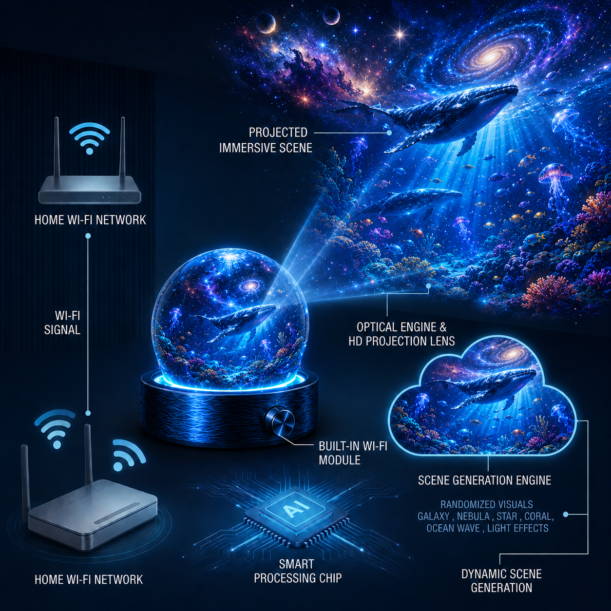BVJ® 🌌Night Light Projector🛒