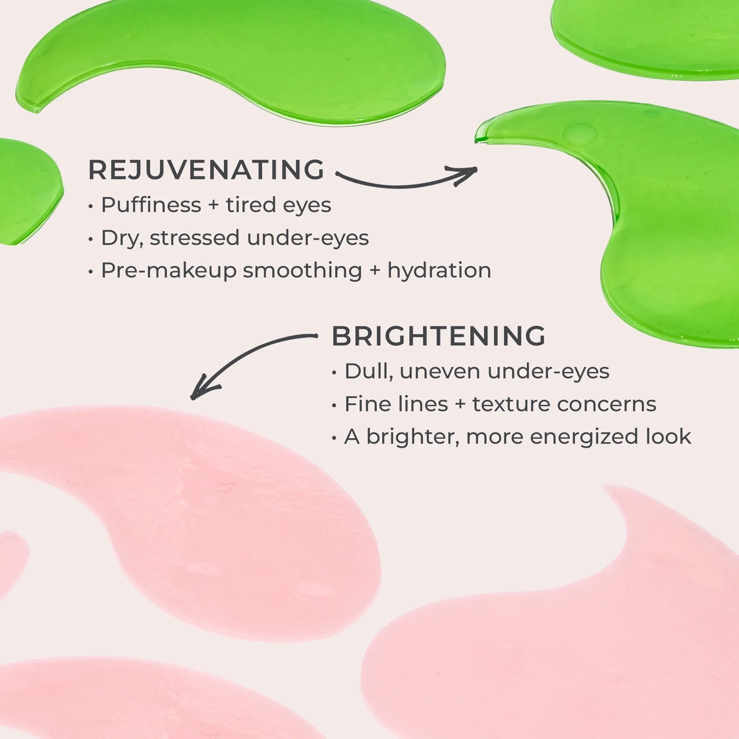 Mellow Eyes Hydrogel Rejuvenating Eye Patches - Dragon Fruit
