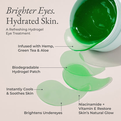 Mellow Eyes Hydrogel Rejuvenating Eye Patches - Hemp